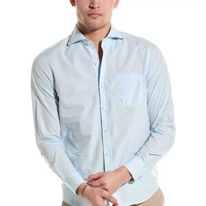 NWT $210 Sky Blue Cooper Shirt ROBERT TALBOTT L